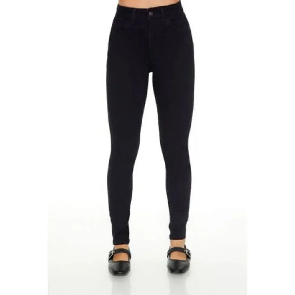 FOREVER 21 HIGH RISE BLACK SKINNY JEANS SZ.26 NWT.